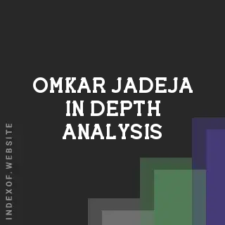 Omkar Jadeja In-Depth Analysis | Indexof