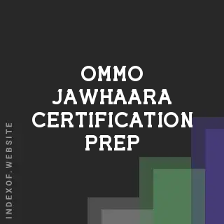 Ommo Jawhaara Certification Prep | Indexof