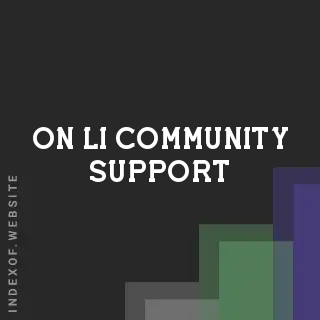 On Li Community Support | Indexof