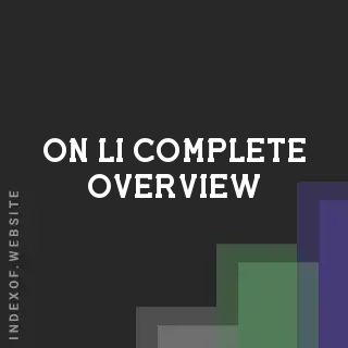 On Li Complete Overview | Indexof