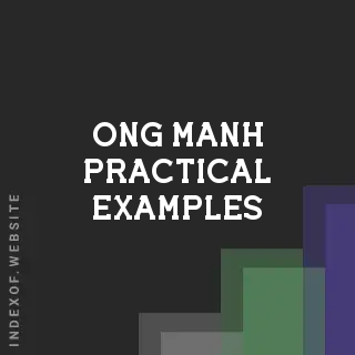 Ong Manh Practical Examples | Indexof