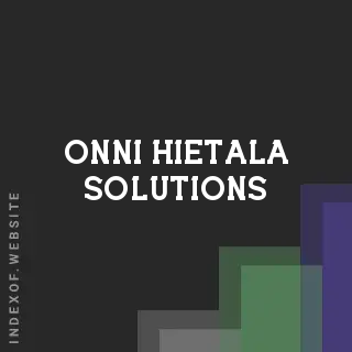 Onni Hietala Solutions | Indexof