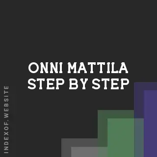 Onni Mattila Step-by-Step | Indexof