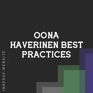 Oona Haverinen Best Practices | Indexof
