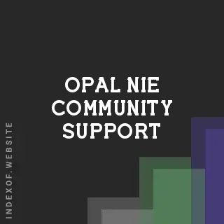 Opal Nie Community Support | Indexof