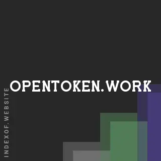 opentoken.work by Cheng-hsien Lu site -  Indexof