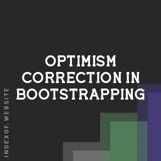 Optimism-Correction in Bootstrapping for Bivariate Linear Mixed Effects Models