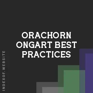 Orachorn Ongart Best Practices | Indexof