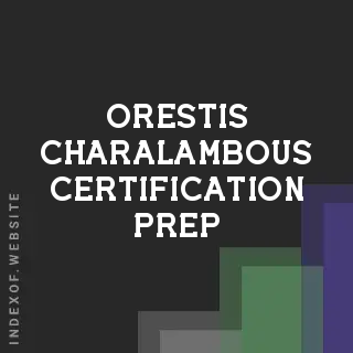 Orestis Charalambous Certification Prep | Indexof