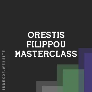 Orestis Filippou Masterclass | Indexof