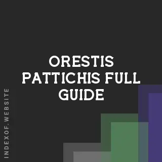 Orestis Pattichis Full Guide | Indexof