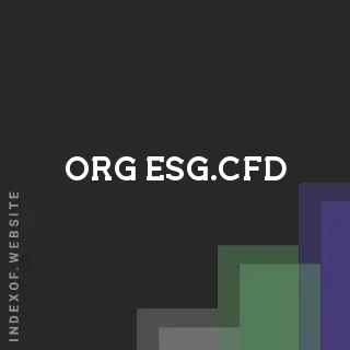 org-esg.cfd by Tarni Robinson site -  Indexof