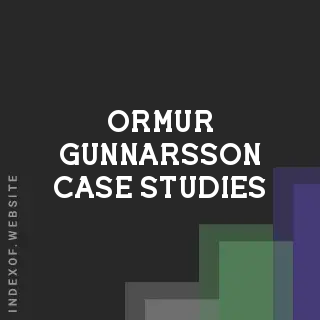 Ormur Gunnarsson Case Studies | Indexof
