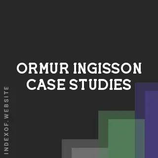 Ormur Ingisson Case Studies | Indexof