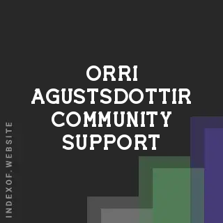 Orri Agustsdottir Community Support | Indexof