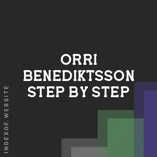 Orri Benediktsson Step-by-Step | Indexof