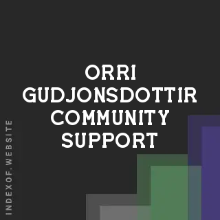 Orri Gudjonsdottir Community Support | Indexof