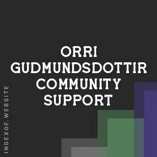 Orri Gudmundsdottir Community Support | Indexof