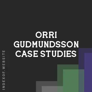 Orri Gudmundsson Case Studies | Indexof