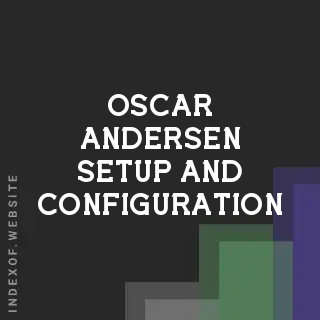 Oscar Andersen Setup and Configuration | Indexof