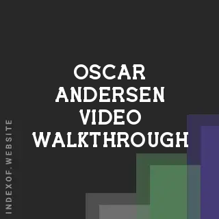 Oscar Andersen Video Walkthrough | Indexof
