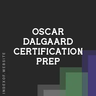 Oscar Dalgaard Certification Prep | Indexof