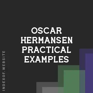 Oscar Hermansen Practical Examples | Indexof