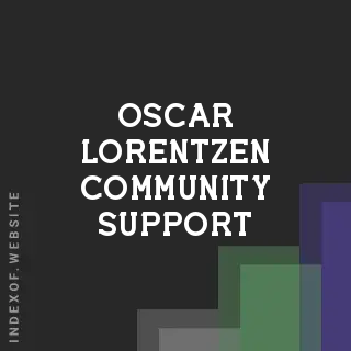 Oscar Lorentzen Community Support | Indexof