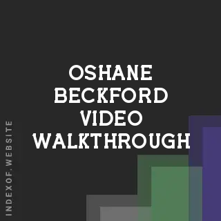 Oshane Beckford Video Walkthrough | Indexof