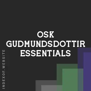 Osk Gudmundsdottir Essentials | Indexof