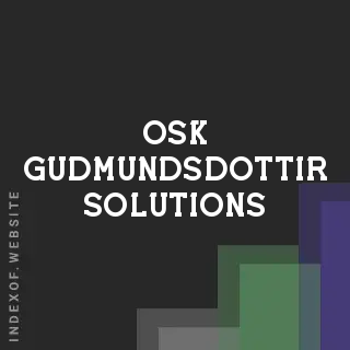 Osk Gudmundsdottir Solutions | Indexof