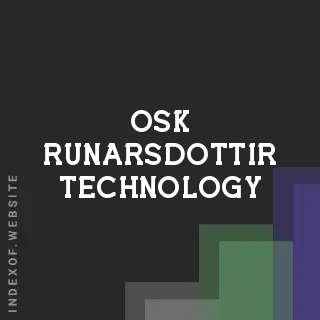 Osk Runarsdottir Technology | Indexof