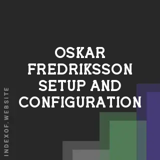 Oskar Fredriksson Setup and Configuration | Indexof