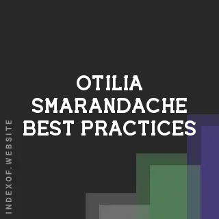 Otilia Smarandache Best Practices | Indexof