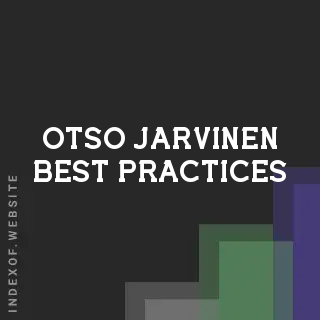 Otso Jarvinen Best Practices | Indexof