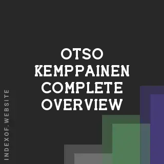 Otso Kemppainen Complete Overview | Indexof