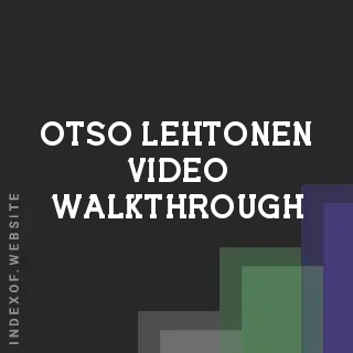 Otso Lehtonen Video Walkthrough | Indexof