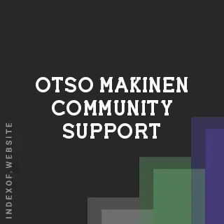 Otso Makinen Community Support | Indexof