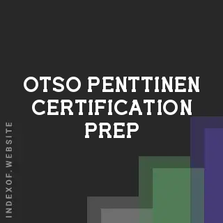 Otso Penttinen Certification Prep | Indexof