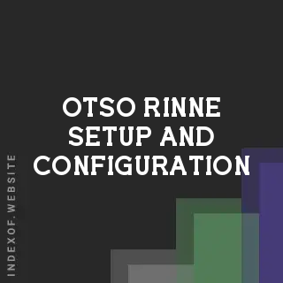 Otso Rinne Setup and Configuration | Indexof
