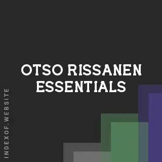 Otso Rissanen Essentials | Indexof