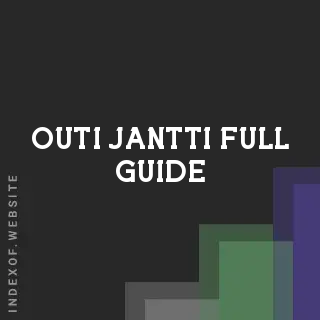 Outi Jantti Full Guide | Indexof