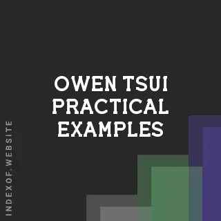 Owen Tsui Practical Examples | Indexof