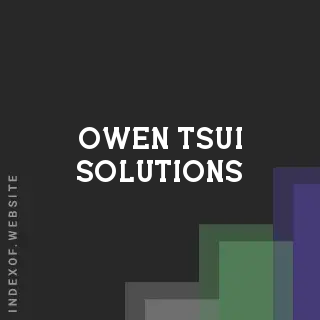 Owen Tsui Solutions | Indexof