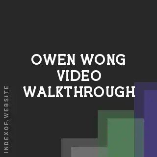 Owen Wong Video Walkthrough | Indexof