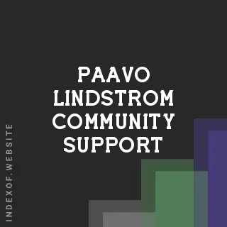 Paavo Lindstrom Community Support | Indexof