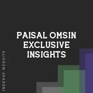 Paisal Omsin Exclusive Insights | Indexof