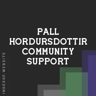 Pall Hordursdottir Community Support | Indexof