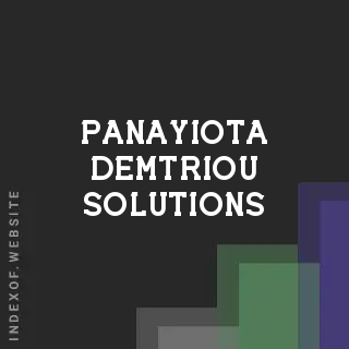 Panayiota Demtriou Solutions | Indexof