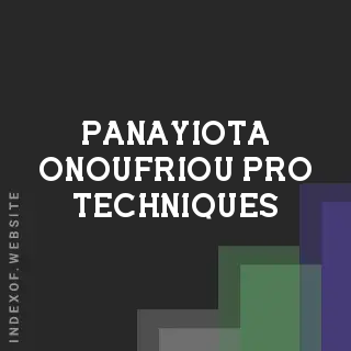 Panayiota Onoufriou Pro Techniques | Indexof